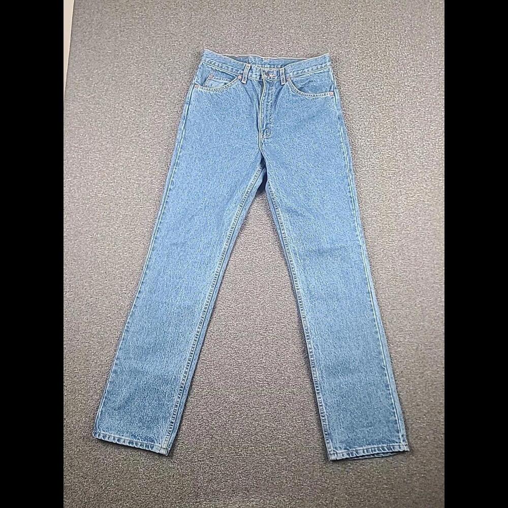 Vintage Levi's 619 Orange Tab Straight Leg Jeans Med Wash Blue Size 32x33 90s